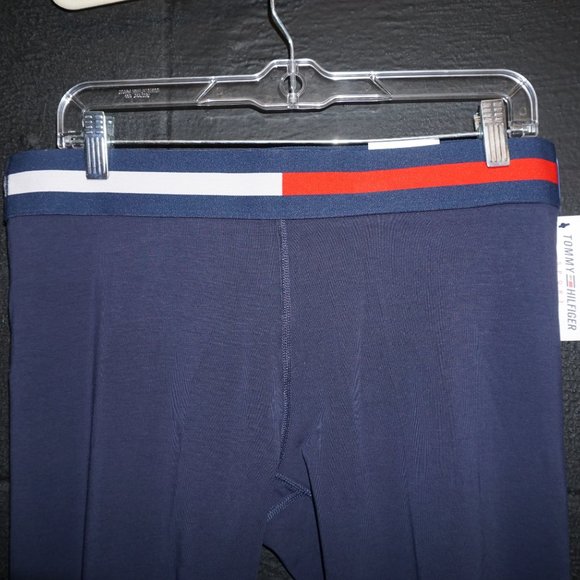 NWT HILFIGER LEGGINGS cropped mid-rise L Pant blue - Picture 4 of 6